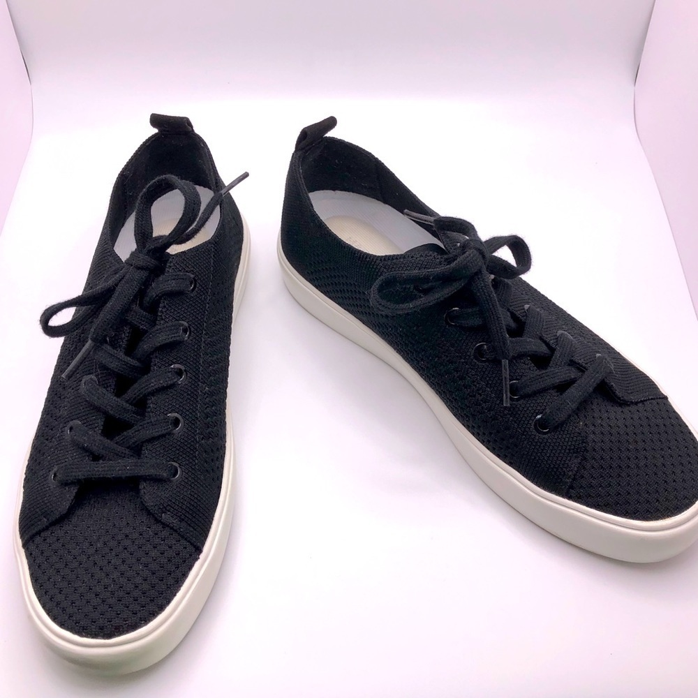Marc Fisher Black Mesh Deck Shoes Lace Up Sneakers Size 7M - Picture 2 of 7